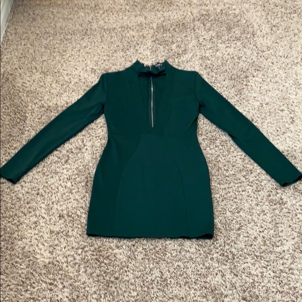 Fashion Nova, green dress - Picture 4 of 8